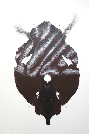 Zo série - Rorschachova analýza, akryl na plátne, 50 x 75 cm cm,2016