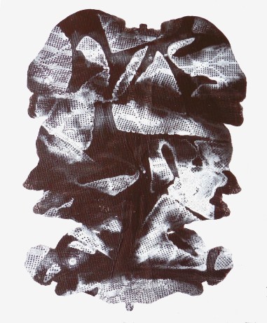 Zo série - Rorschachova analýza-object,33 x 45 cm, akryl na plátne, 2016