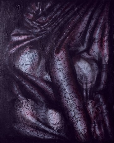 LUCIA FABOVÁ, LIVING MASS 2, 2015, 120 X 90 cm,akryl na plátne